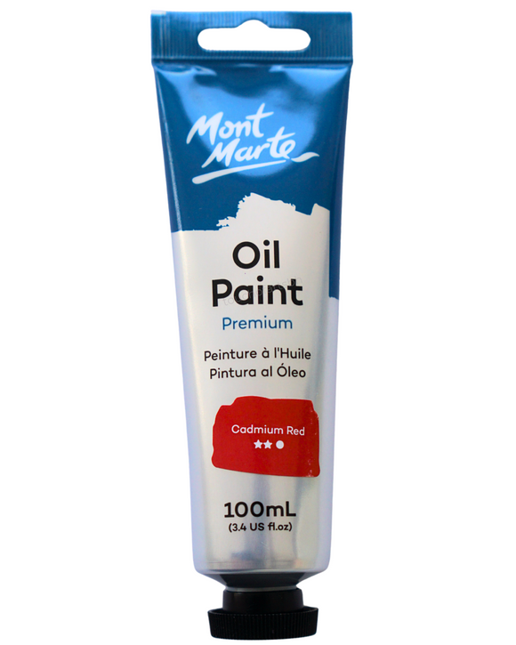 Mont Marte Oil Paint 100Ml - Cadmium Red Hue