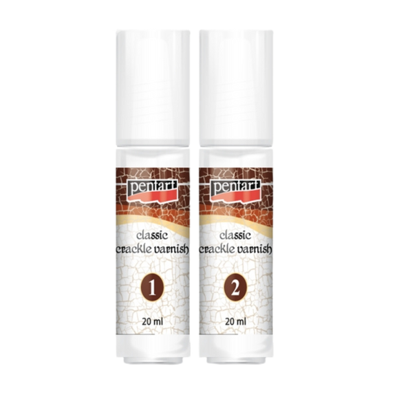Pentart Classic Crackle Varnish, 2 components, 20 ml set
