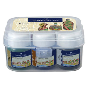 Metallic Fabric Paints 6pc x 10mL