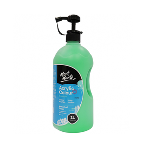 Mont Marte Signature Acrylic Colour 1 Litre (33.8Oz) - Monastral Green