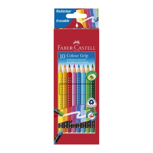 Faber-Castell Grip Erasable Colour Pencils (10pcs)