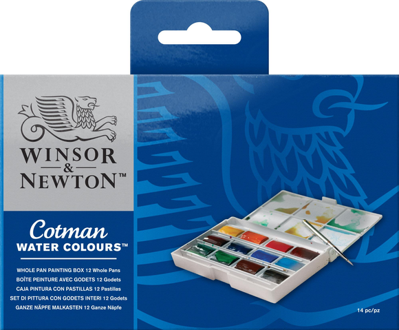 Winsor & Newton Cotman Watercolour W/Pan Ptg Box