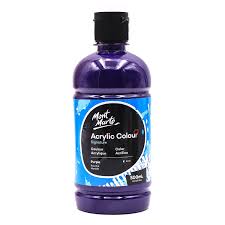 Mont Marte Studio Acrylic 500Ml Bottle - Purple