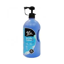 Mont Marte Signature Acrylic Colour 1 Litre (33.8Oz) - Deep Cyan