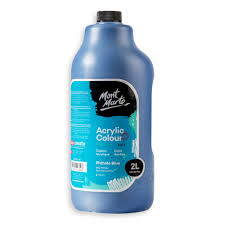 Mont Marte Signature Acrylic Colour 2 Litre (67.6Oz) Pump - Phthalo Blue