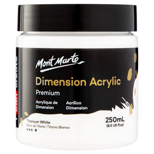 Mont Marte Dimension Acrylic 250Ml - Titanium White