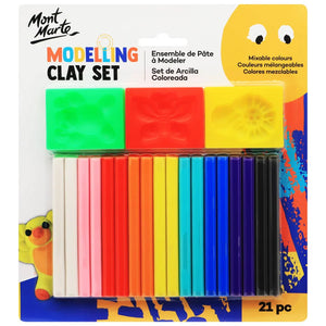 Mont Marte Kids Modelling Clay Set 21pc