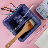 Mont Marte Brushwasher Twin Compartment Square Plastic