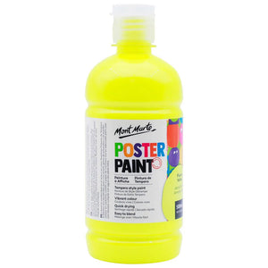 Mont Marte Poster Paint 500Ml - Fluoro Yellow