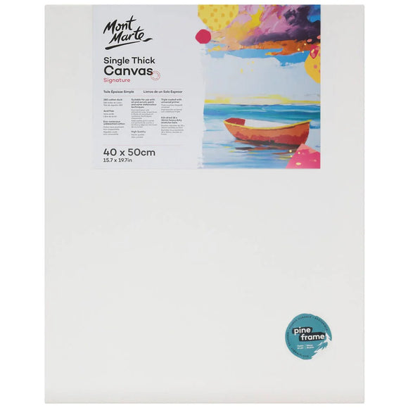 Mont Marte Signature Single Thick Canvas 40X50cm