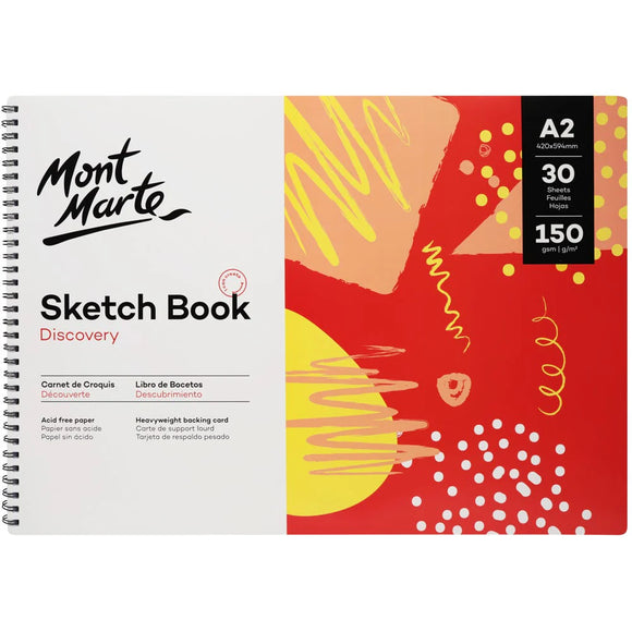 Mont Marte Discovery Sketch Book A2 30 Sheets 150Gsm