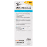 Mont Marte Professional Stencil Brush Set 12, 8, 4