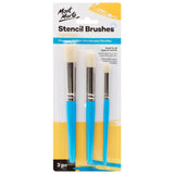 Mont Marte Professional Stencil Brush Set 12, 8, 4