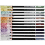 Mont Marte Watersoluble Earth Tones Coloured Graphite Pencils Signature 12Pc