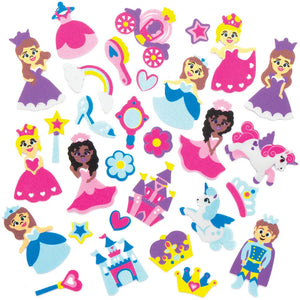 Princess Foam Stickers (Pack Of 120)