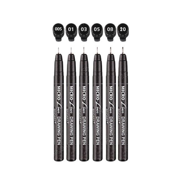 Micro Drawing Pen 6pc