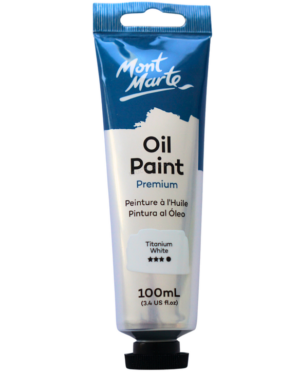 Mont Marte Oil Paint 100Ml - Titanium White