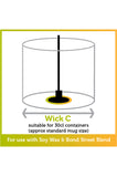 CANDLE WICK SUITBLE FOR 30CL CONTAINERS 12WICKS