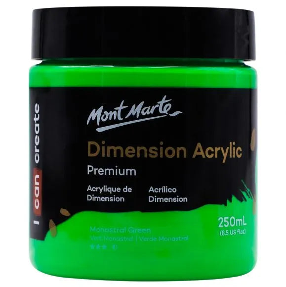 Mont Marte Dimension Acrylic 250Ml - Monastral Green
