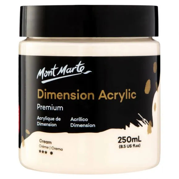 Mont Marte Dimension Acrylic 250Ml - Cream
