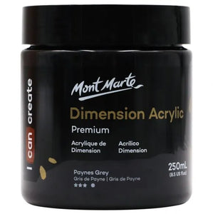 Mont Marte Dimension Acrylic 250Ml - Paynes  Grey