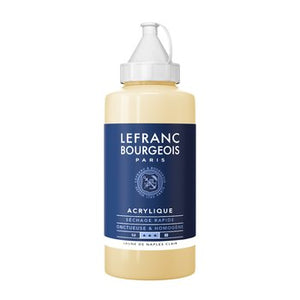 Lefranc & Bourgeois Fine Acrylic Colour 750Ml Btl Naples Yellow Light