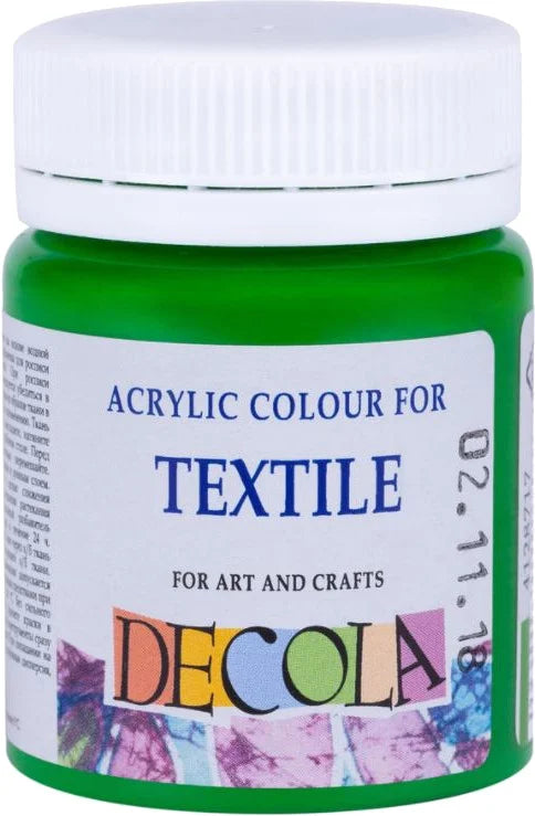 Nevskaya Palitra Green Light Acrylic Colours For Textile Decola In Plastic Jars 50 Ml