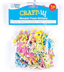 Monster Foam Stickers (Pack Of 100)