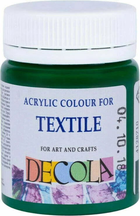 Nevskaya Palitra Green Deep Acrylic Colours For Textile Decola In Plastic Jars 50 Ml