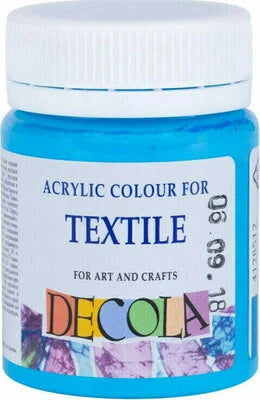 Nevskaya Palitra Celestial Blue Acrylic Colours For Textile Decola In Plastic Jars 50 Ml