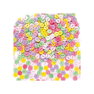 Mini Coloured Buttons (Pack Of 250)