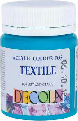 Nevskaya Palitra Turquoise Blue Acrylic Colours For Textile Decola In Plastic Jars 50 Ml
