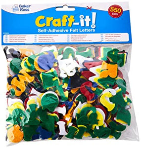 Self Adhesive Felt Letters Value Pack (Pack Of 550)