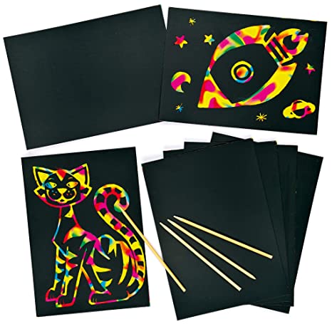 Scratch Art Doodle Sheets (Pack Of 8)