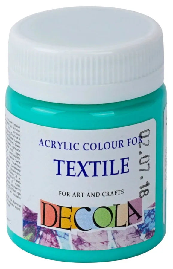 Nevskaya Palitra Mint Acrylic Colours For Textile Decola In Plastic Jars 50 Ml