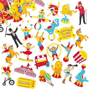 Circus Foam Stickers (Pack Of 96)