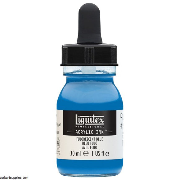 Liquitex Acrylic Ink 30Ml Fluorescent Blue