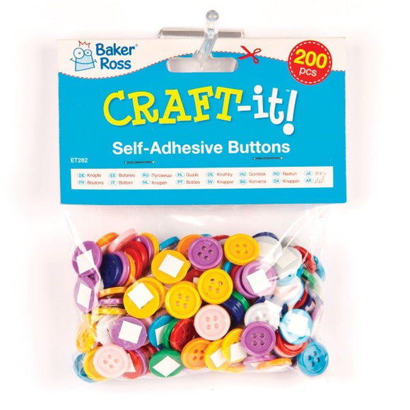 Square Buttons (Pack Of 200)