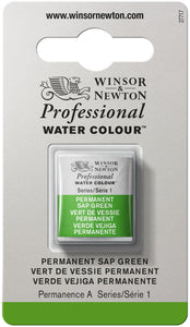 Winsor & Newton Professional Watercolor Half Pan Permanent Sap Green Hue