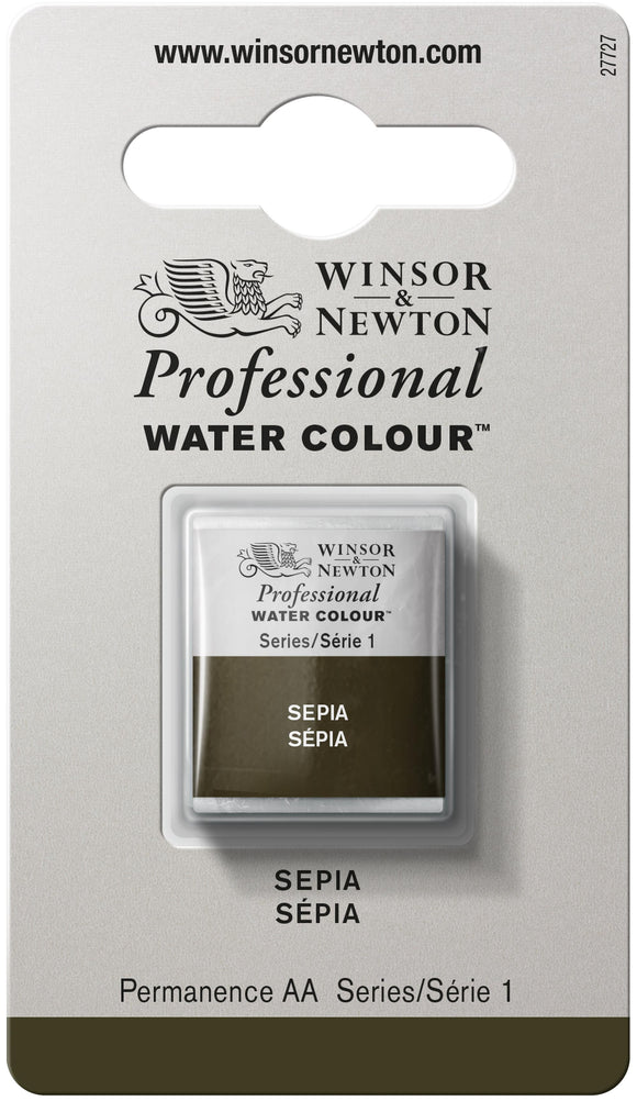 Winsor & Newton Professional Watercolor Half Pan Sepia