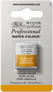 Winsor & Newton Professional Watercolor Half Pan Yellow Ochre