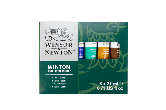 Winsor & Newton Winton Oil Colour Tube Set 6X21Ml