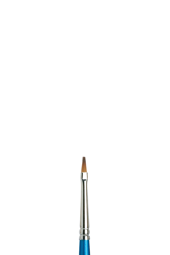 Winsor & Newton Cotman Brush Series 555 Short Flat/Bright [Long Handle] No 3