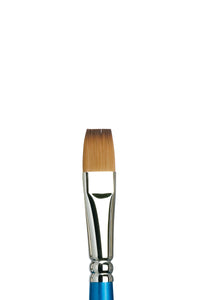 Winsor & Newton Cotman Brush Series 555 Short Flat/Bright [Long Handle] No 14