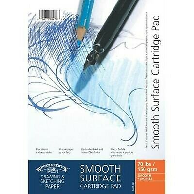 Winsor & Newton Spiral Smooth Surface Drawing Pad, A5 [150Gsm/70Lb] 25 Sheets