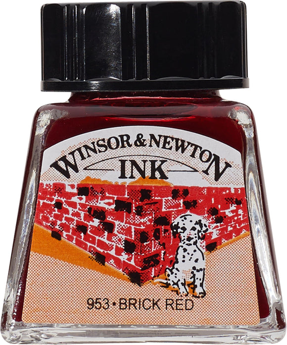 Winsor & Newton Drawing Ink Brick Red 14Ml
