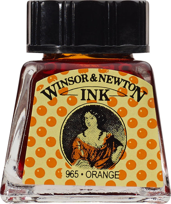 Winsor & Newton Drawing Ink Orange 14Ml