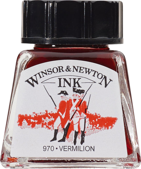 Winsor & Newton Drawing Ink Vermilion 14Ml