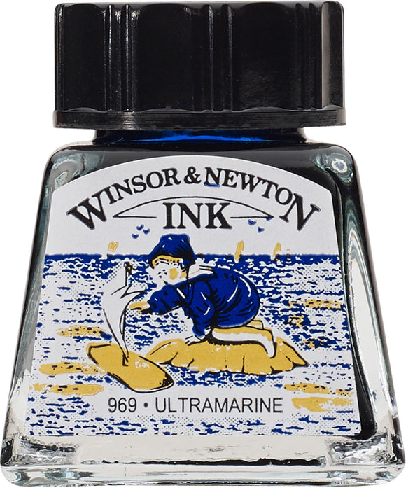Winsor & Newton Drawing Ink Ultramarine 14Ml