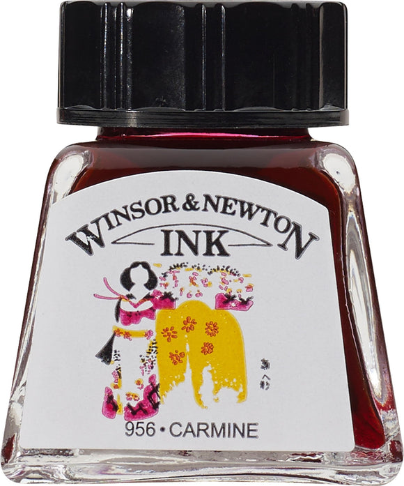 Winsor & Newton Drawing Ink Carmine 14Ml